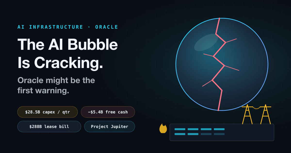The AI Bubble Is Cracking. Oracle Might Be the First Warning.