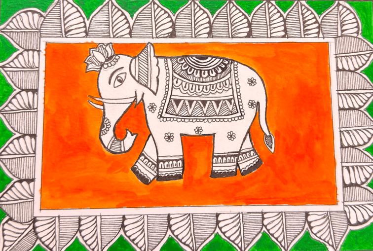 Mithila art by my parents